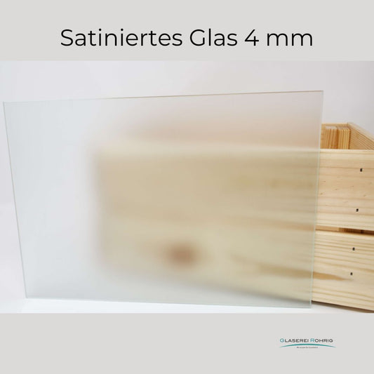 Satiniertes Glas 4 mm - (94,96 €/qm)